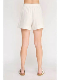 Allie Rose - Clover Elastic Linen Shorts