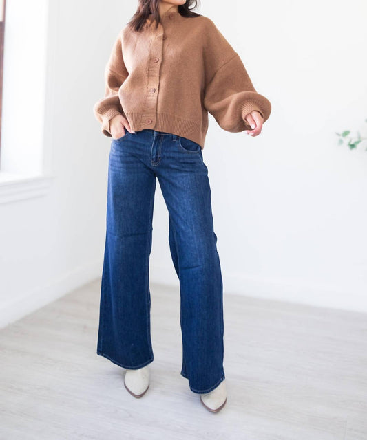 Just Black Denim - Mid Rise Wide Leg Palazzo Jean