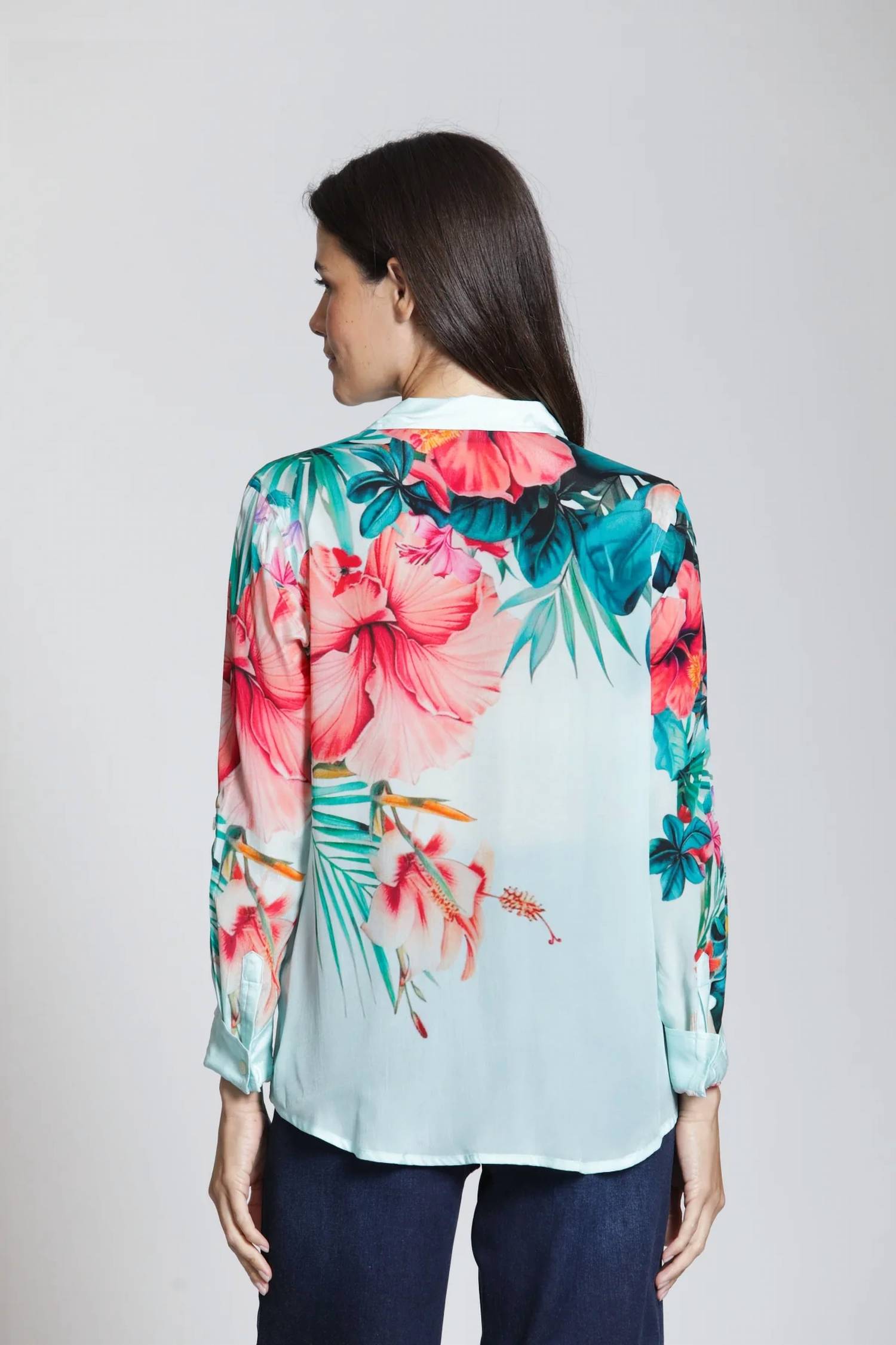 Apny - Roll Up Sleeve Top