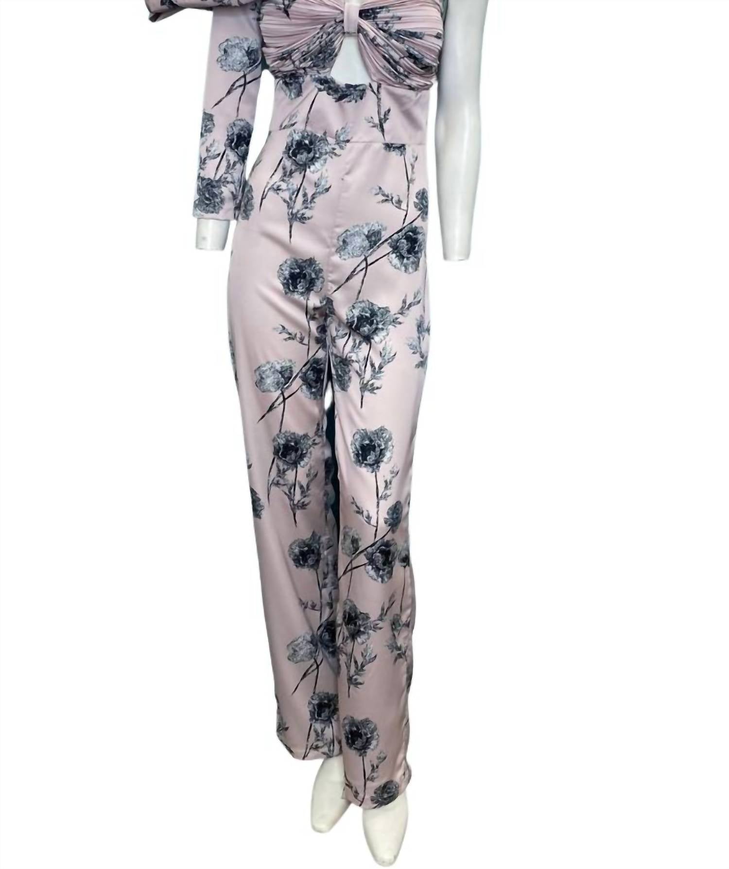 La Pateau - Tulum One Shoulder Floral Jumpsuit