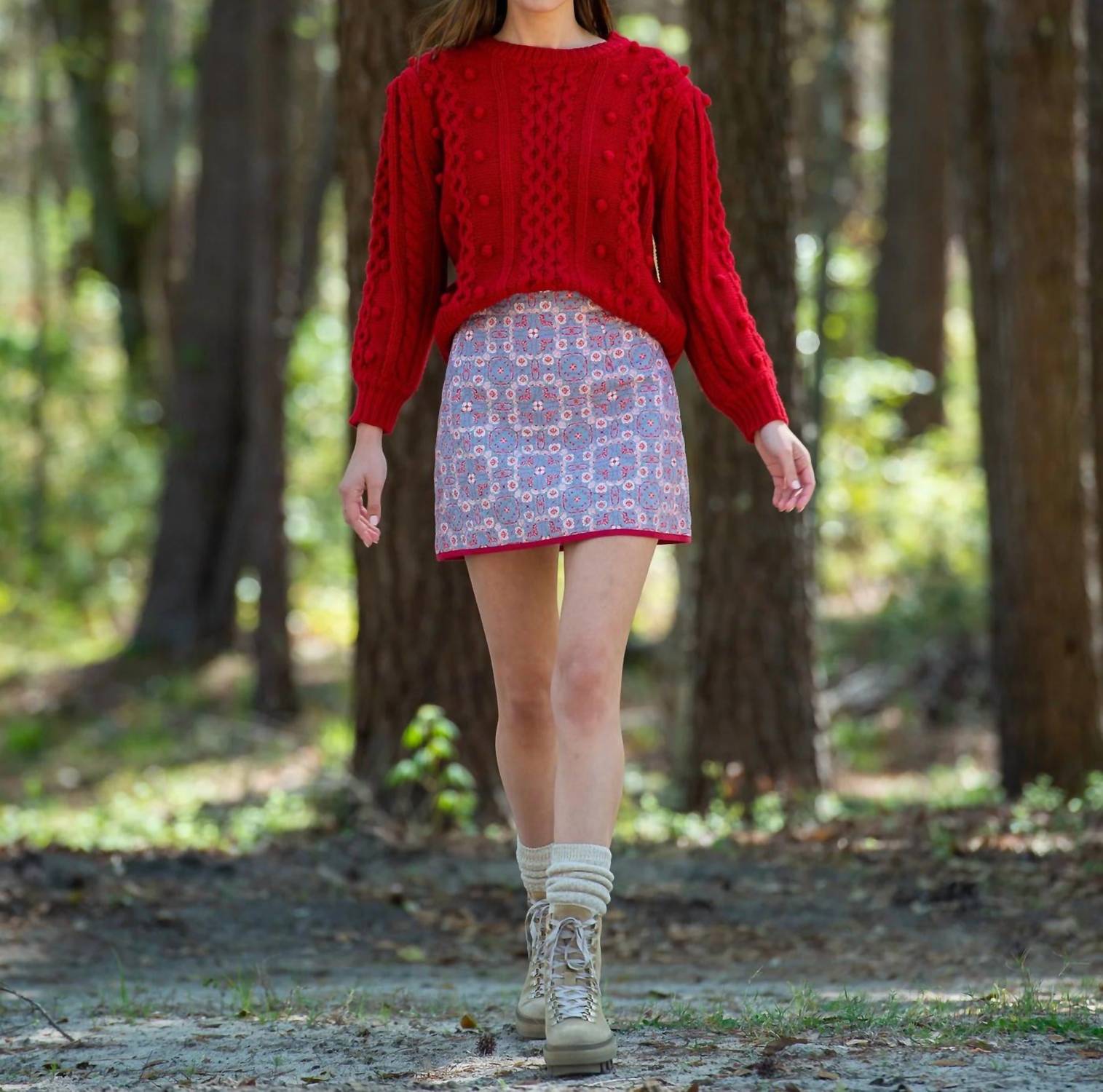 Poppy Bubble Knit Sweater