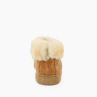 MINNETONKA Men's Sheepskin Ankle Boots in golden tan - men's boots - view 4
