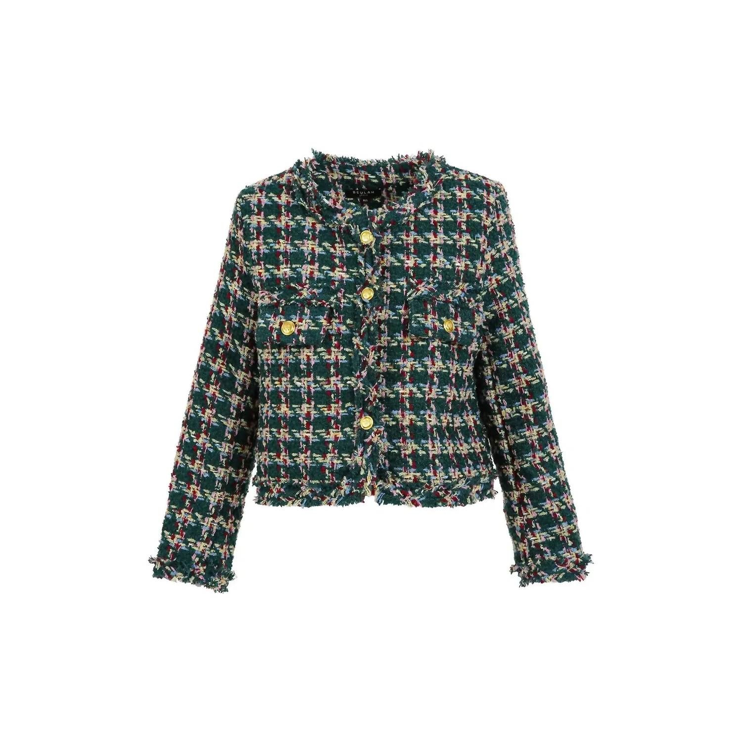 Beulahstyle - Tweed Cropped Blazer