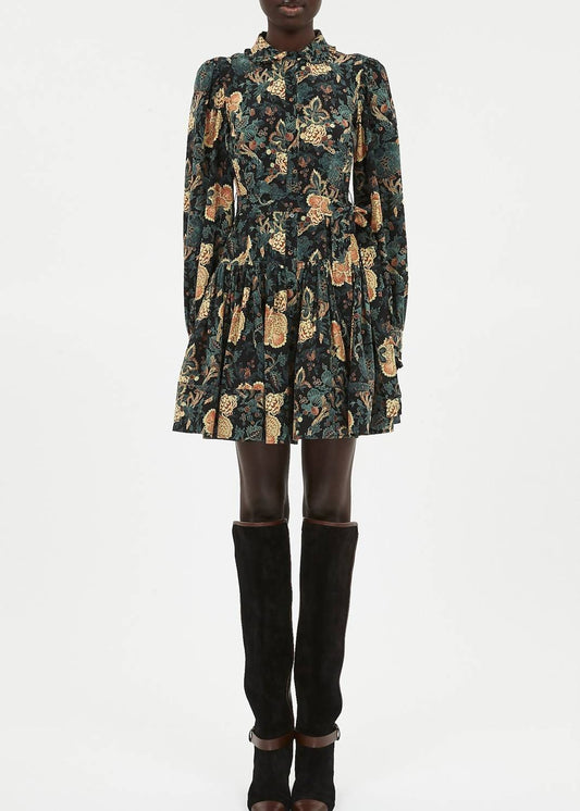 Ulla Johnson - Simona Silk Long Sleeve Mini Dress