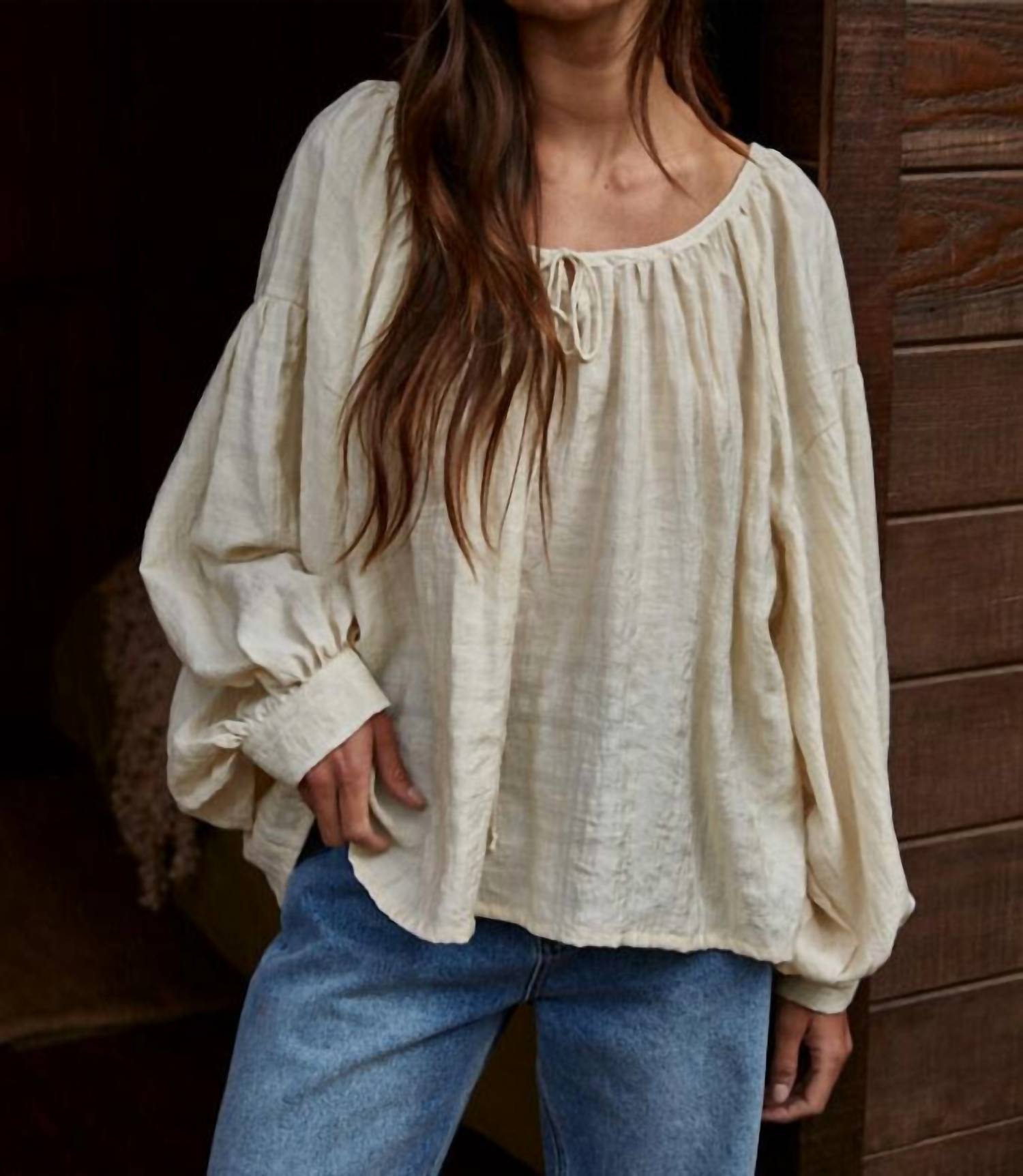 By Together - Chaucer Scoopneck Tie Top