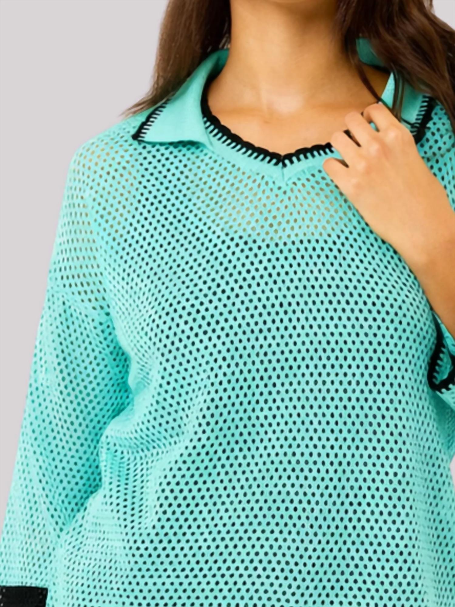 Angel Apparel - Crochet Long Sleeves Top