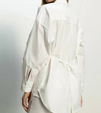 Sanctuary - Lace Boyfriend Tie Back Shirt