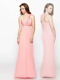 Last Dress - One-Shoulder Chiffon Gown