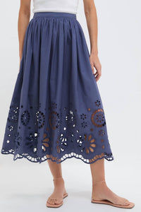 The Great. - The Super Bloom Eyelet Skirt