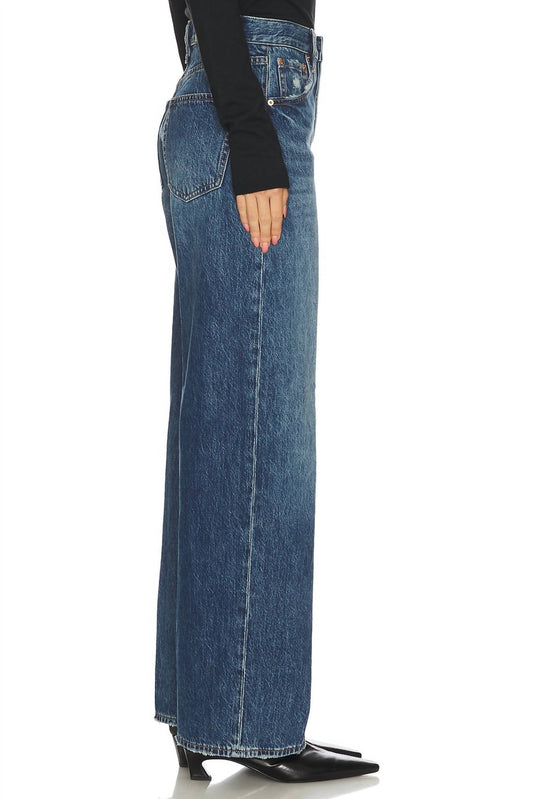 Pistola - Tate High Rise Bowed Wide Leg Jeans