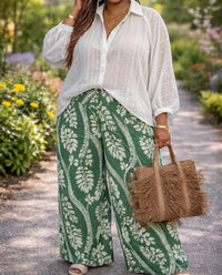 Umgee - Garden Glam Wide-Leg Pants