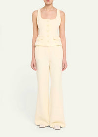 Toccin - Georgia Scoop Neck Button-front Top