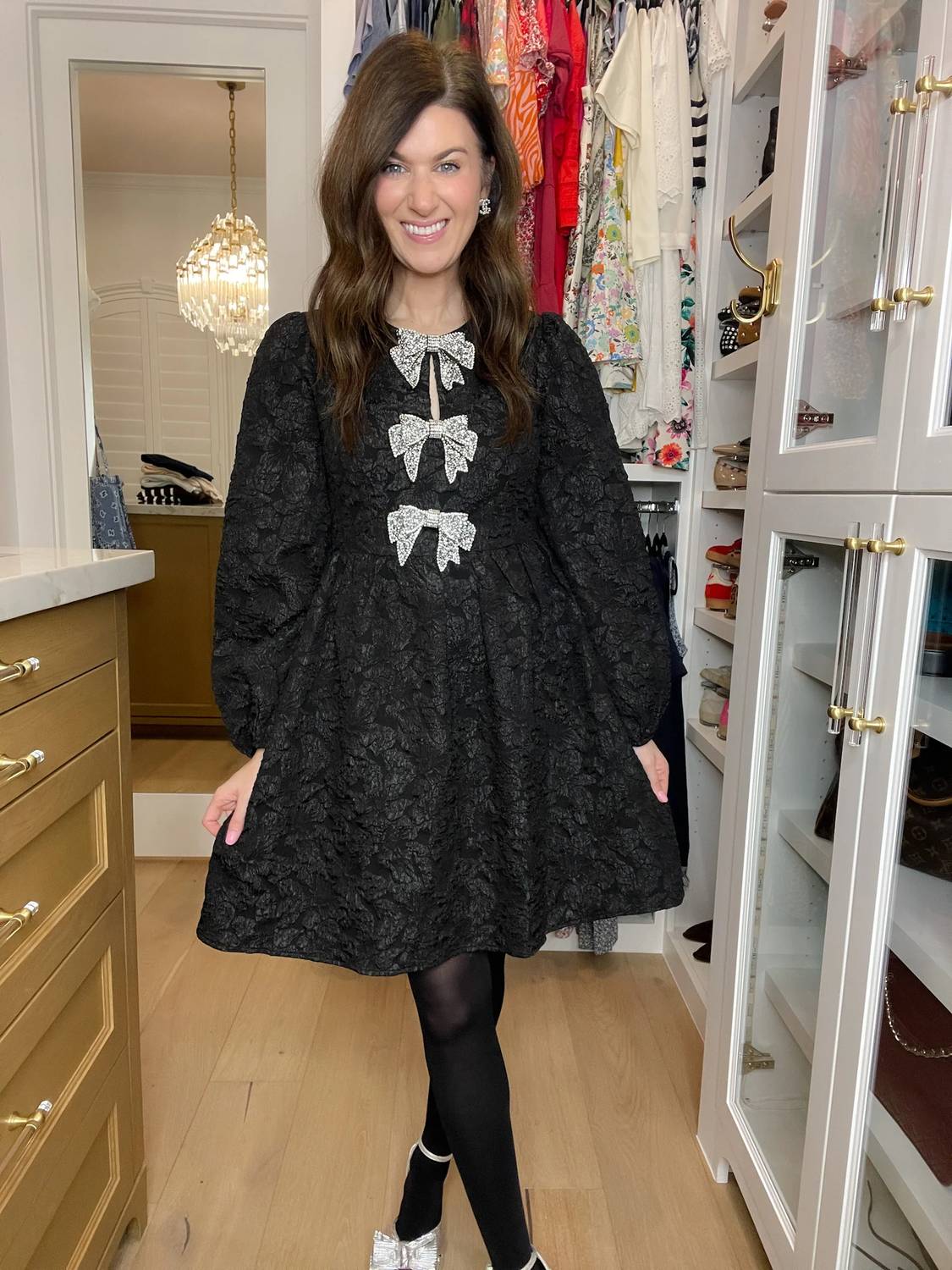 Sugarlips - Arielle Jacquard Glow Bow Dress