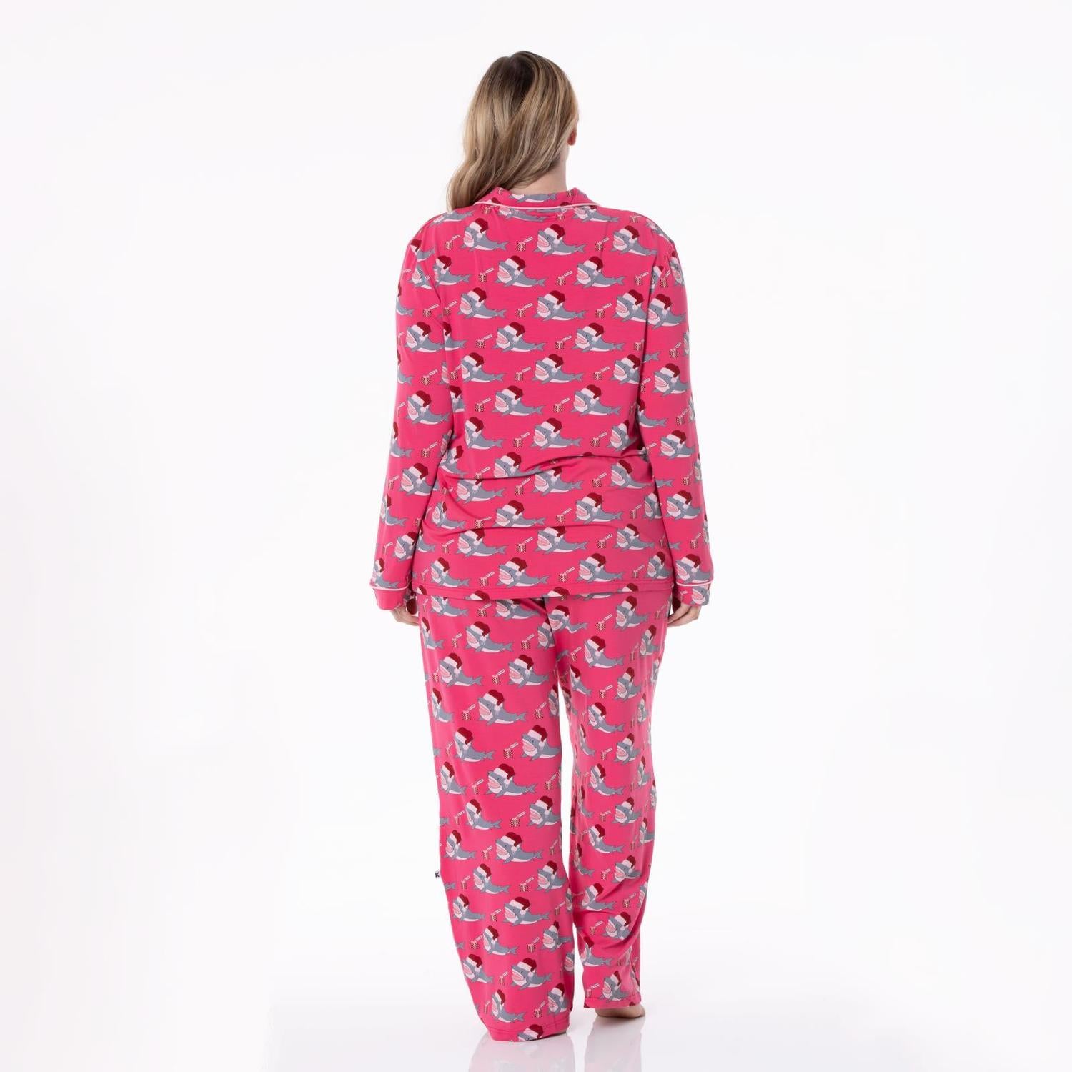Kickee - Long Sleeve Collared Pajama Set