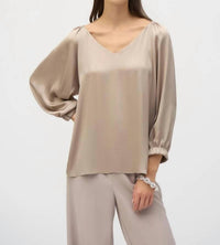Joseph Ribkoff Silky Top in dune - women's blouse