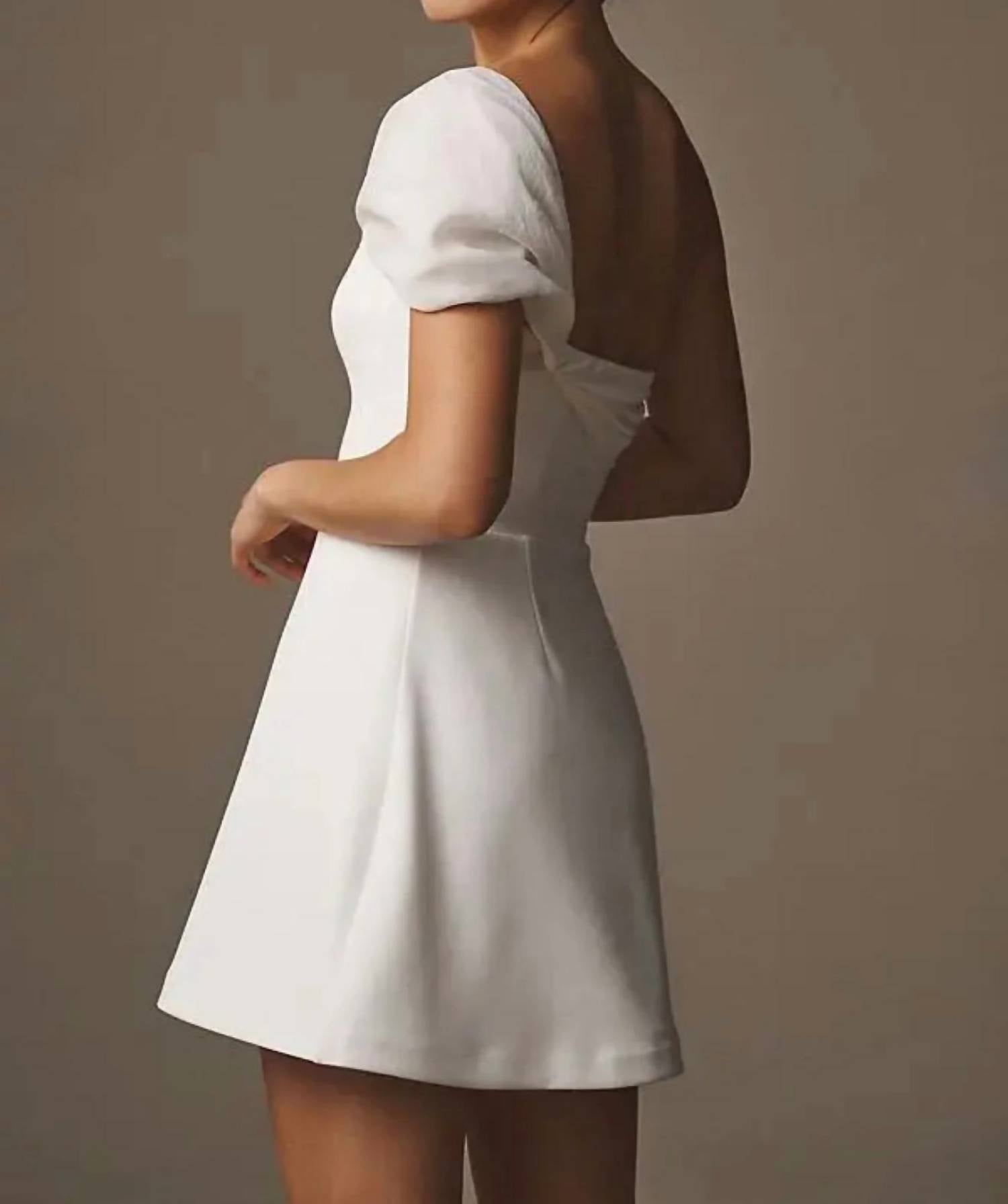 Dress The Population - Olive One-shoulder Mini Dress
