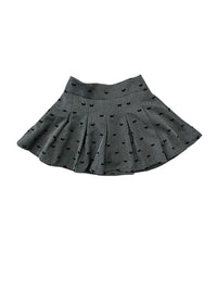 Flowers By Zoe - Girl's Velvet Bows Soft Pleated Skirt