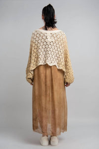 Sanctamuerte - Maglia Mesh Cropped Sweater