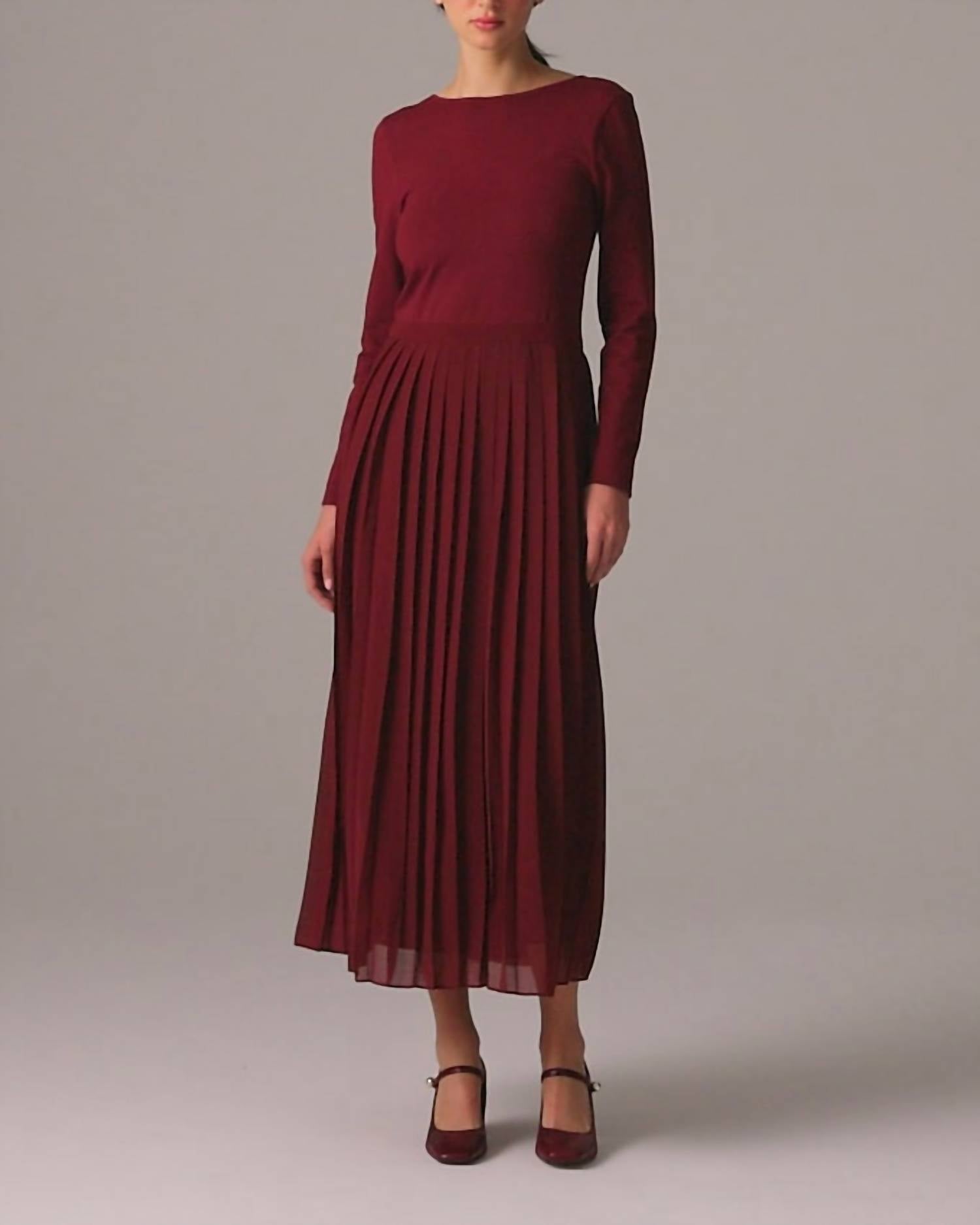 J.Crew - Pleated Ballet Dress In Stretch Cotton Blend