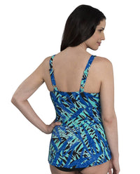 Dolfin - Printed Chlorine Resistant Scoop Neck One Piece Swimsuit