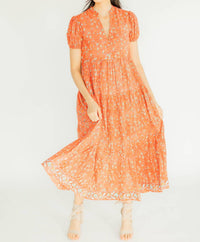 Victoria Dunn - Clover Puff Sleeves Dress