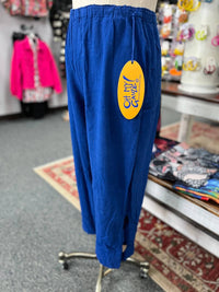 Oh My Gauze! Cloud Pant in cobalt 1 - women's pants - detail view