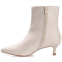 Journee Collection - Women's Arely Pointed Toe Kitten Heel Ankle Booties