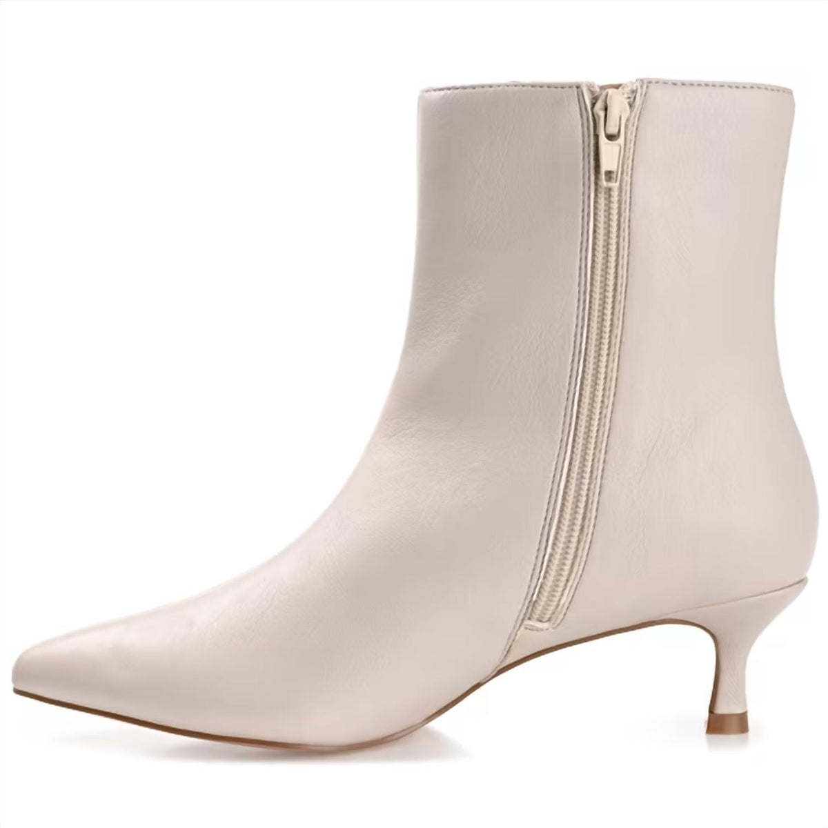 Journee Collection - Women's Arely Pointed Toe Kitten Heel Ankle Booties