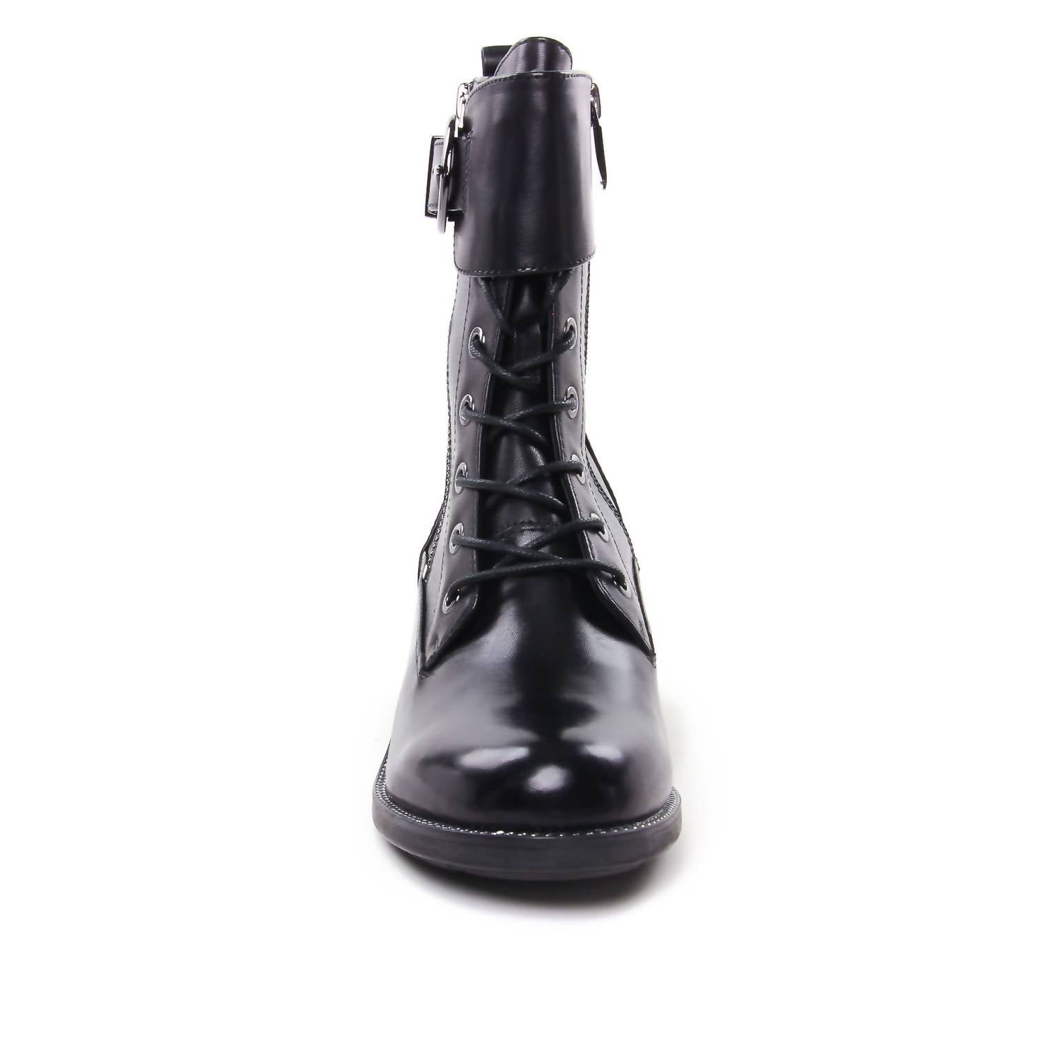 Regarde Le Ciel Women's Emily Moto Boots in delice black silver - women's shoe - view 6