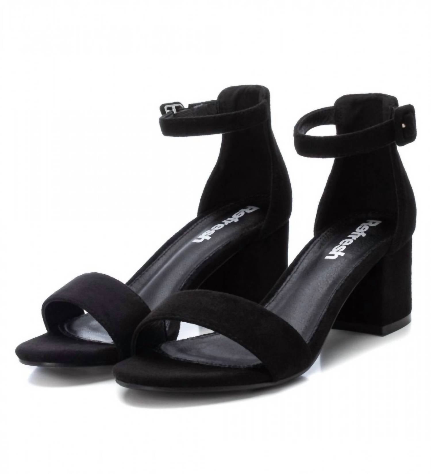 Xti - WOMEN'S BLOCK HEEL SUEDE SANDALS