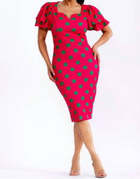Karen T Design - Polka Dots Midi Dress