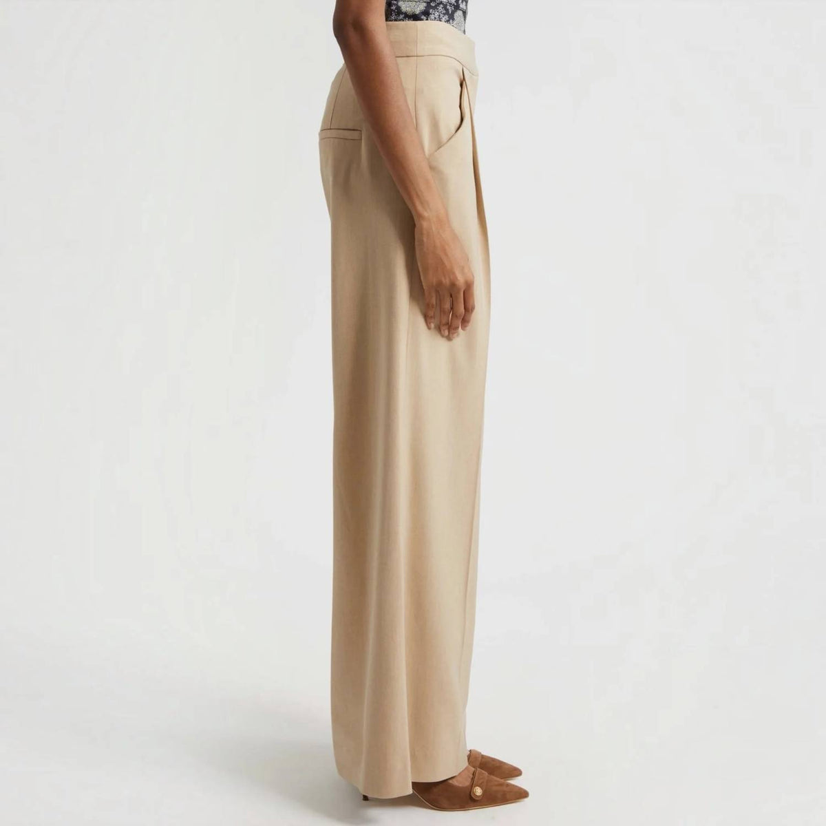 Veronica Beard - Rimini Pleated Wide-Leg Pants