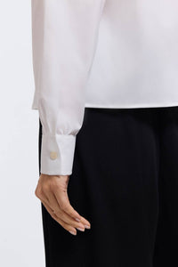 Foxcroft - Marina Pearl & Rhinestone Appliqué Long Sleeve Short Shirt
