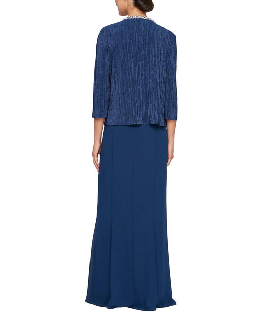 Alex Evenings - Mother Of The Bride Dress With Embellished Jacket