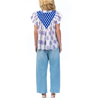 Mahila - Olene Flutter Sleeve Top