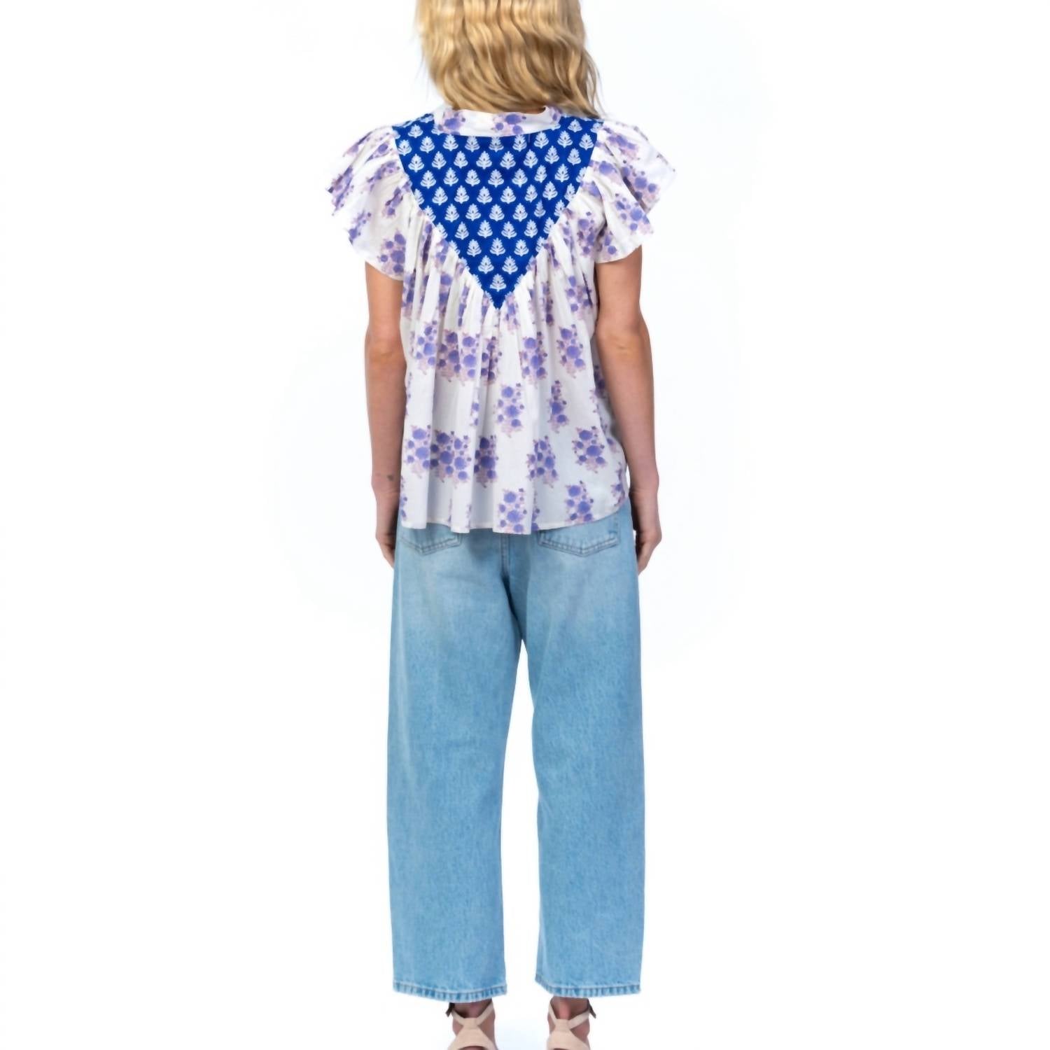 Mahila - Olene Flutter Sleeve Top