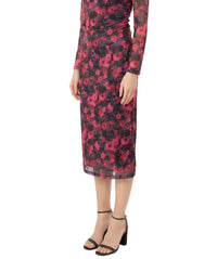 Area Stars Phi Midi Jersey Dress in rose print - women's dress - detail view