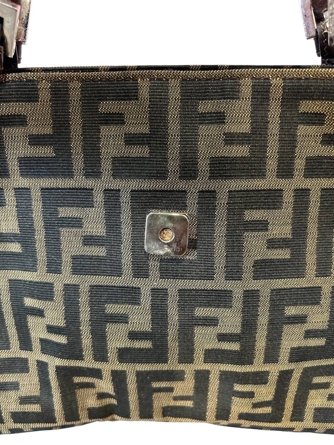 Fendi - Women's Zucca Leather Shoulder Bag