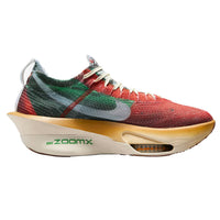 NIKE Men's Air Zoom Alphafly 3 Premium Shoe in multi color clear starfish aloe verde - men's shoe - detail view