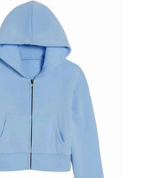 Katie J Nyc - Kids Dylan Cropped Zip Up Hoodie