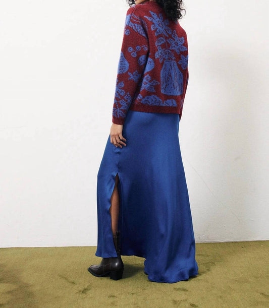 Frnch - Electric Blue Maxi Skirt