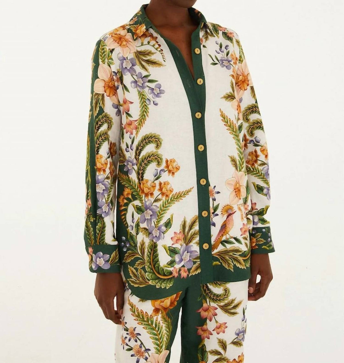 Farm Rio - COLLARED BUTTONED SHIRT