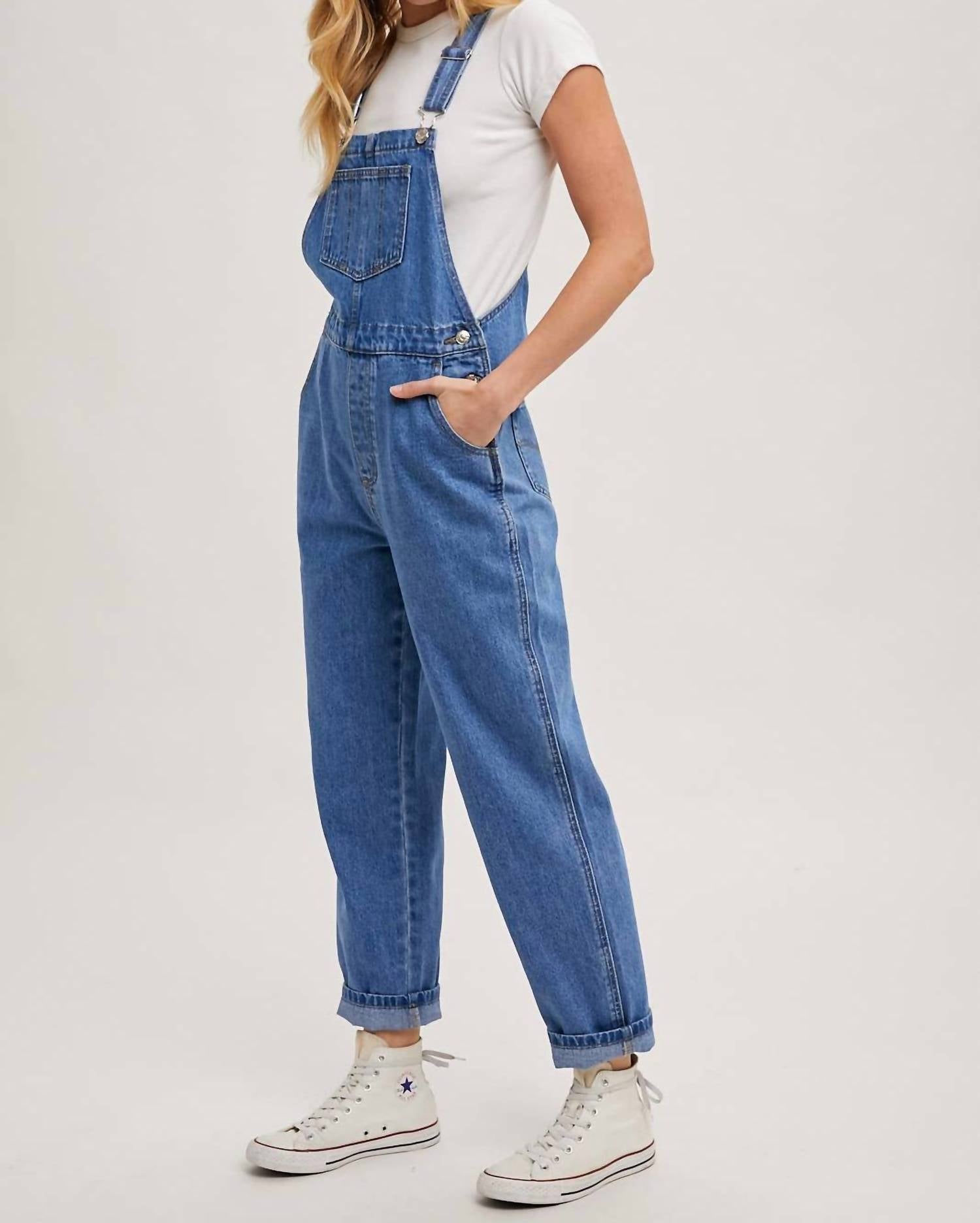 Bluivy - Denim Straight leg Overalls