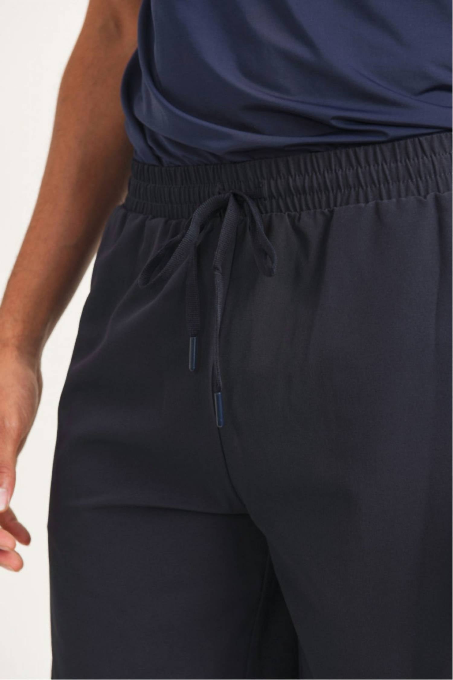 Mono B - Active Drawstring Shorts with Zippered Pouch