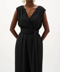 Joseph Ribkoff - Wrap Wide Leg Pull-on Jumpsuit