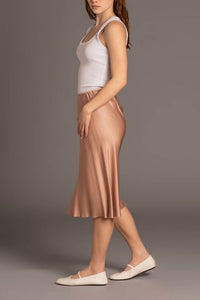 N°21 - Satin Midi Skirt