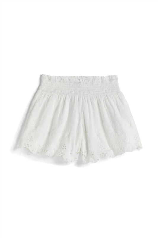 Tractr - Kid's Eyelet Smocking Shorts