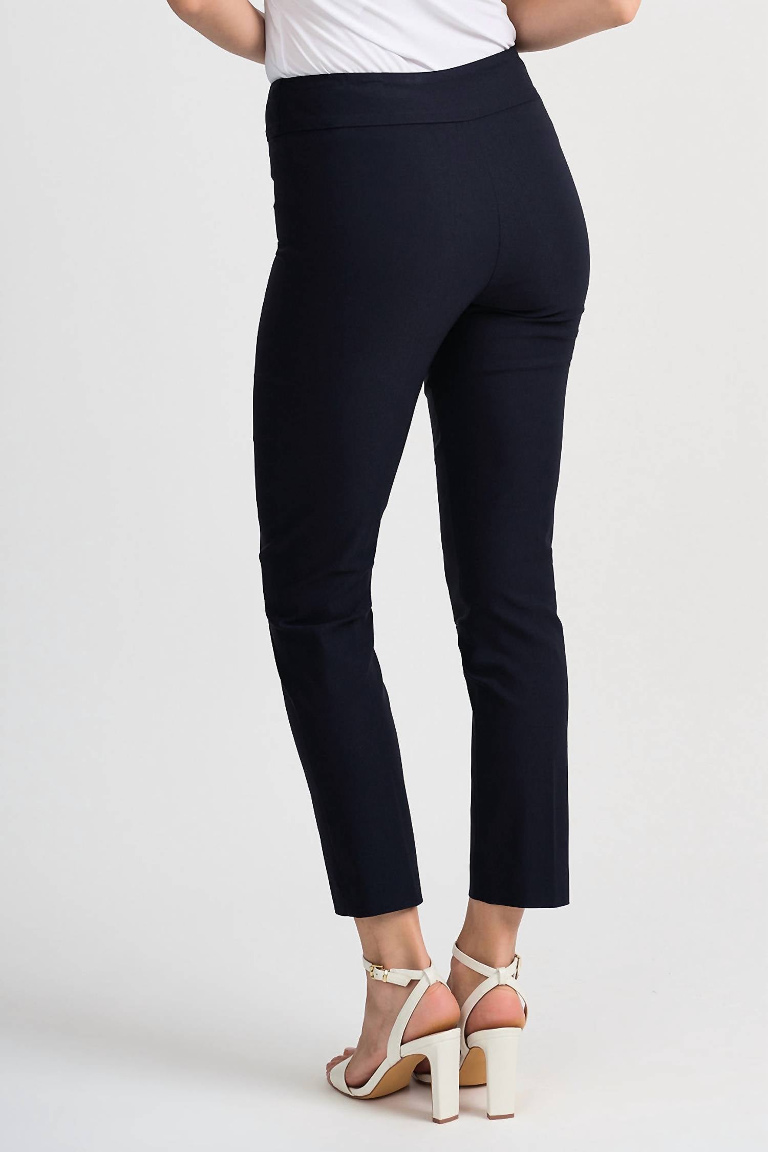 Joseph Ribkoff - Straight Leg Pull On Cropped Pants