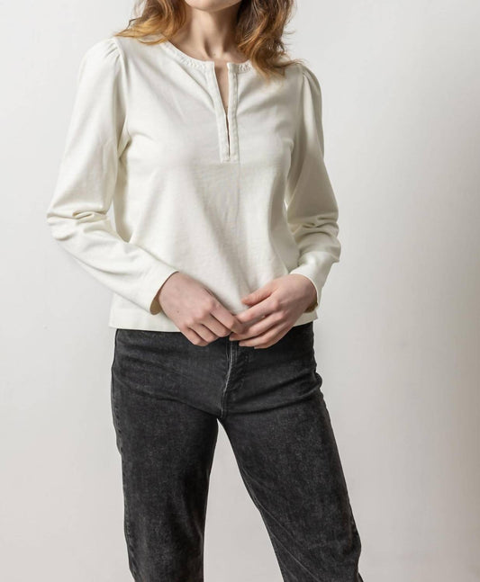 Lilla P - Split Neck Hook & Eye Top