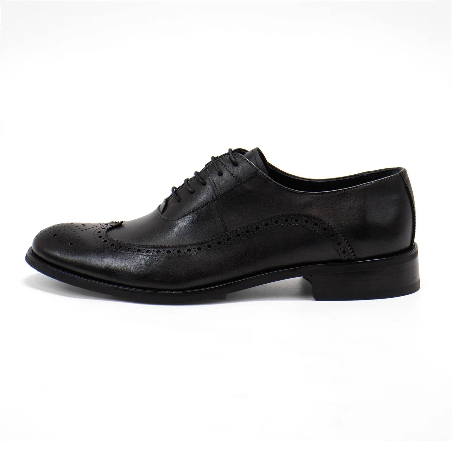 Hakki - Men's Genova Leather Wingtip Oxford Shoes